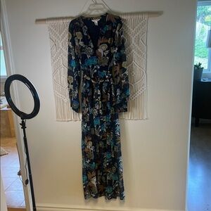 H&M Navy Floral Dress